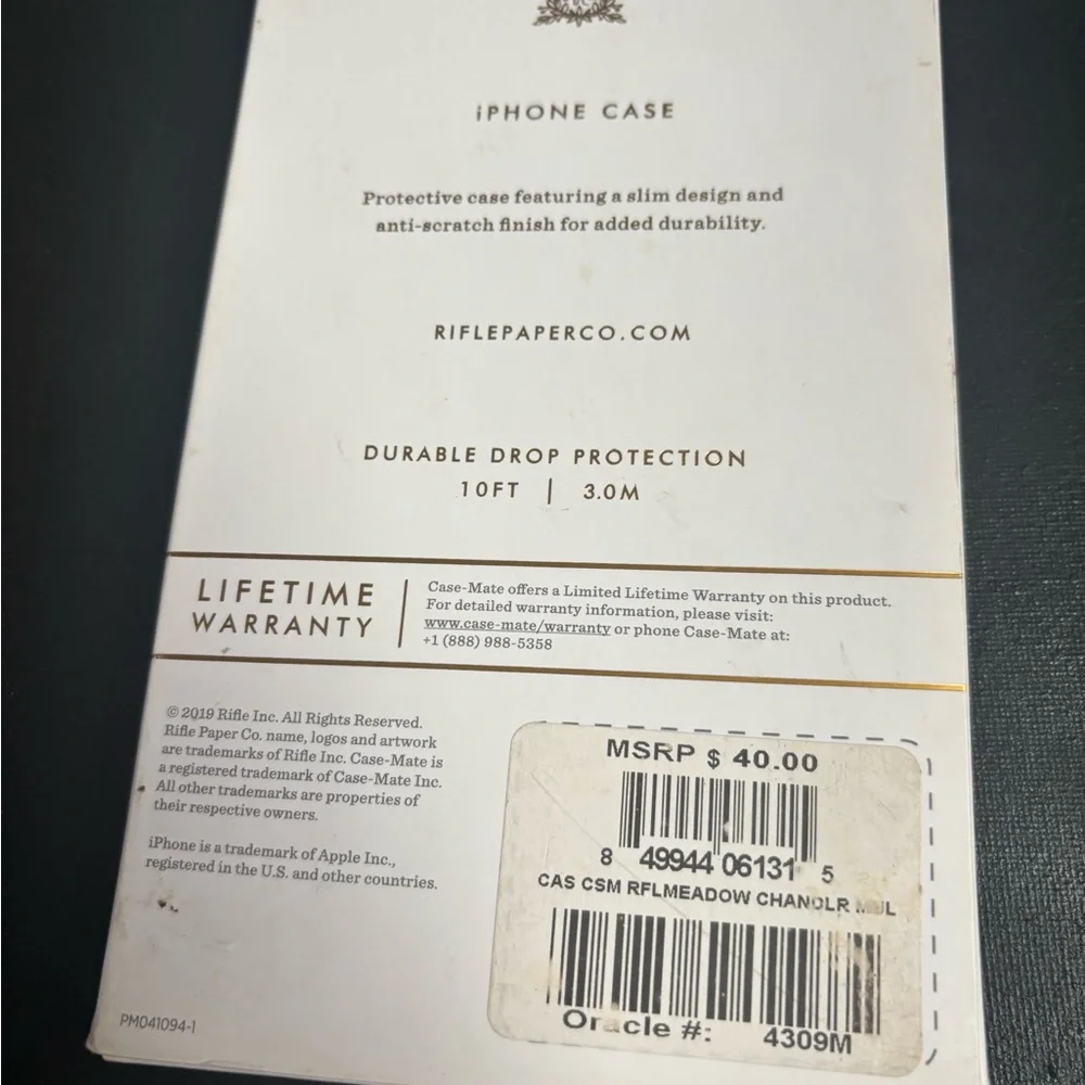 Rifle Paper Co. Red and Pink Phone Case Stylish Durable Accessory - Picture 2 of 2